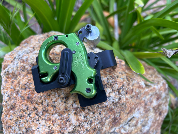 AOT magnetic release holder for the Nock On Mini Nock 2 It thumb release, left hand