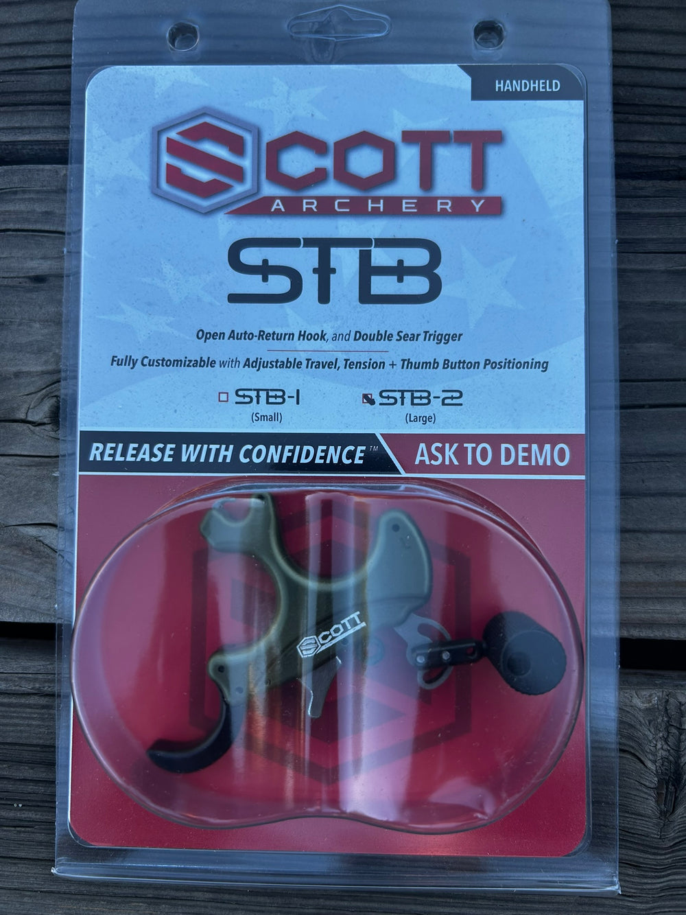 Scott STB-2 thumb release in retail packaging