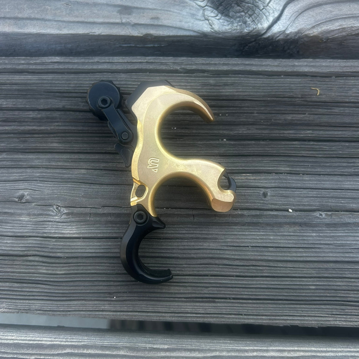 UltraView UV Button 2 Heavy Metal thumb release, brass