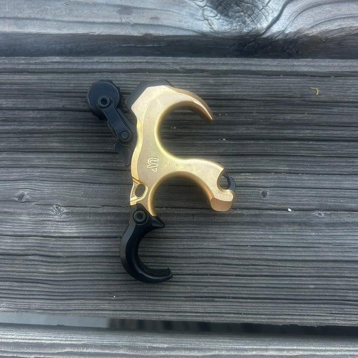 UltraView UV Button 2 Heavy Metal thumb release, brass