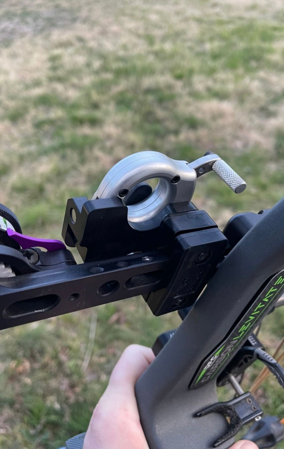 AOT clamp for Mathews Bridge-Lock and Spot Hogg dovetail sight bar