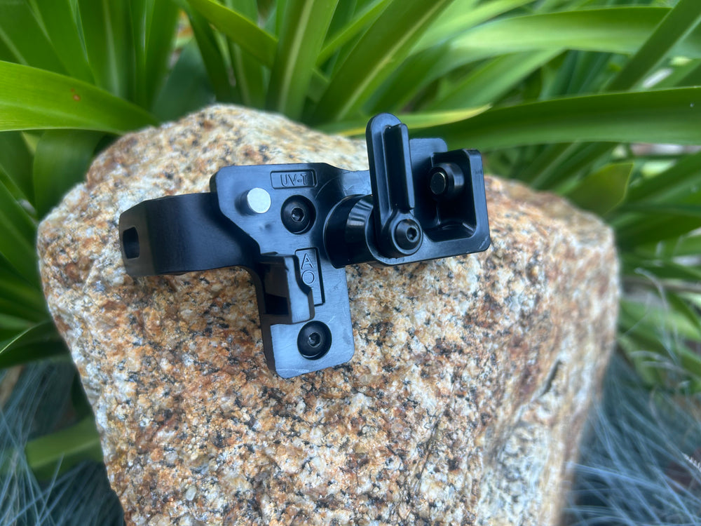 AOT magnetic release holder for the UltraView Gen 2 thumb release, Standard and XL, right-handed