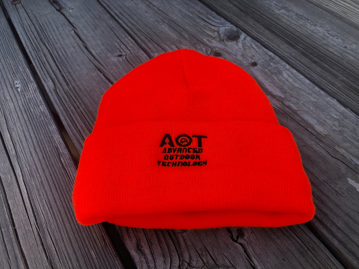 AOT blaze orange beanie